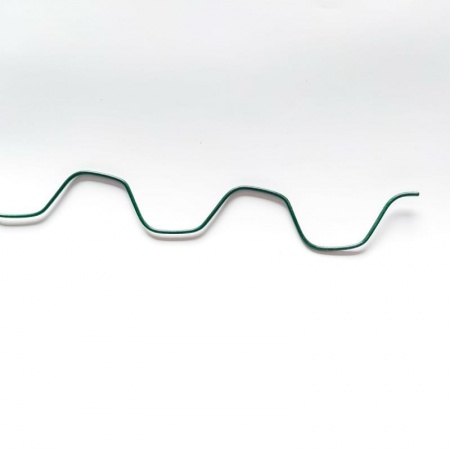 пружина «зиг заг» для крепления пленки на теплицу в пластиковой оплетке (2 метра)