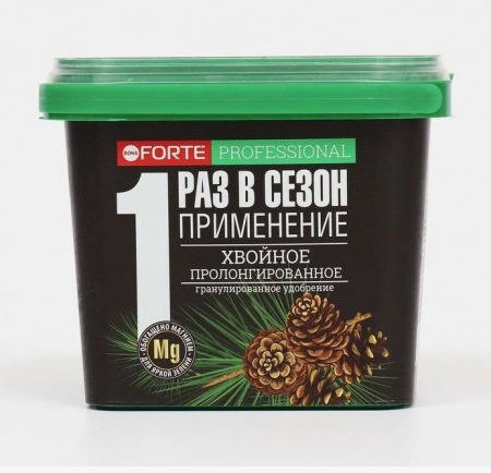 удобрение гранулированное пролонгированное хвойное с биодоступным кремнием, bona forte, гарден