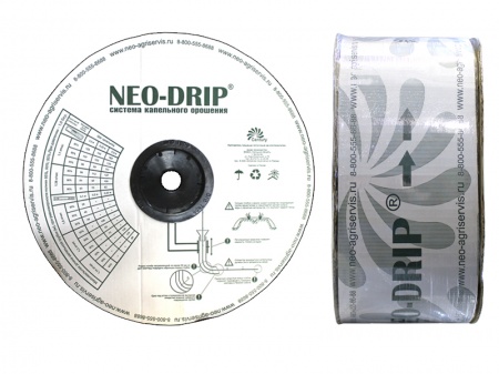 капельная лента neo-drip (толщина 8 mils), шаг 15 см, вылив 1,00 л/ч - 3000 м