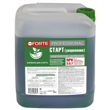 Жидкое удобрение СТАРТ (корнеобразование), Bona Forte, Гарден, 5л